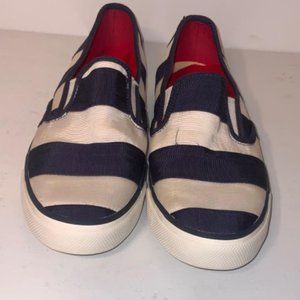 Sperry Shoes - Sperry 10 Seaside Navy Striped Sneakers Sperry Shoes - Sperry 10 Seaside Navy Striped Sneakers